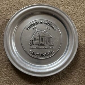 Shiremanstown Pennsylvania Centennial 1871-1971 Pewter Collectors Plate Wilton